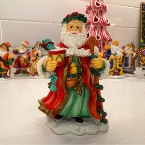 1994/1995 Old World Bronson Santa Collectibles, Katherine Stevenson, Set of 10